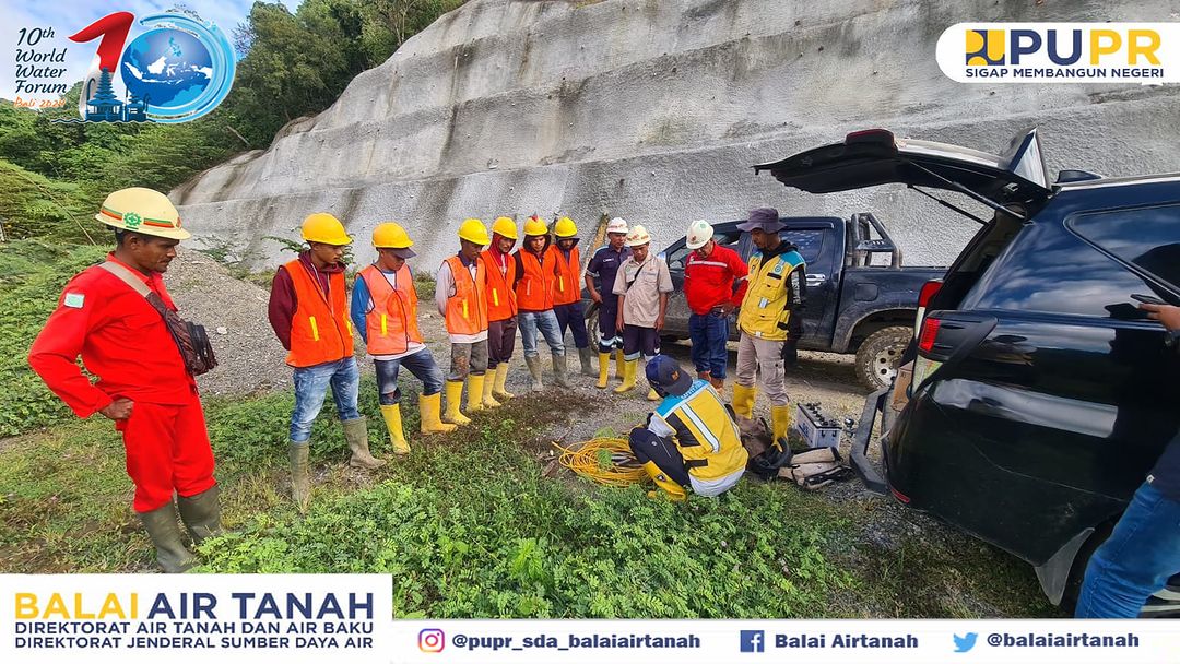 Gambar Survei Geolistrik 1D dan 2D serta Kajian Rembesan di Bendungan Rukoh, Kab Pidie, Aceh