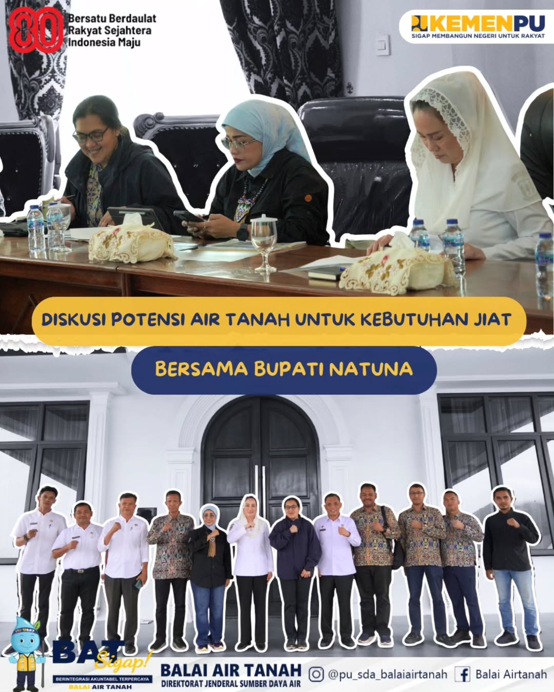 Gambar dari Diskusi Potensi Air Tanah Untuk Kebutuhan JIAT Bersama Bupati Kabupaten Natuna
